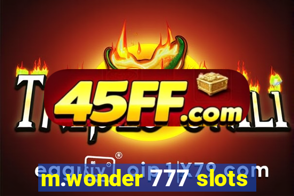 m.wonder 777 slots